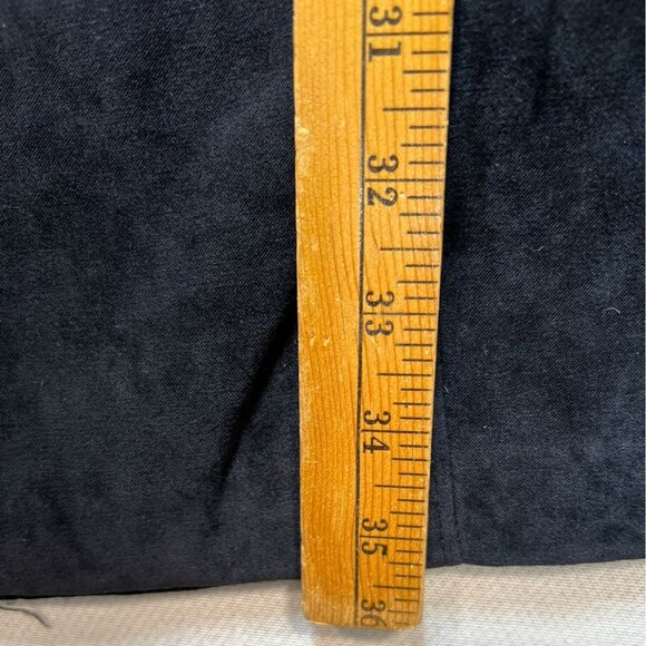 Norton McNaughton Womens Midi Skirt Size 18W Black Velvet Casual Retro - Picture 6 of 10